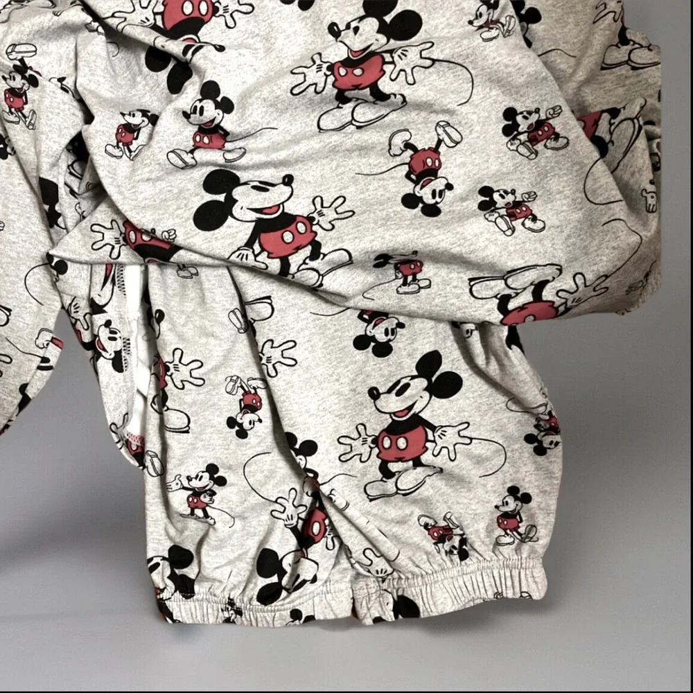 Disney WarnerBrothrs Rayon 2Pc Mickey Mouse LS Top  & Pocket Pant lounge Outfit - Picture 14 of 16